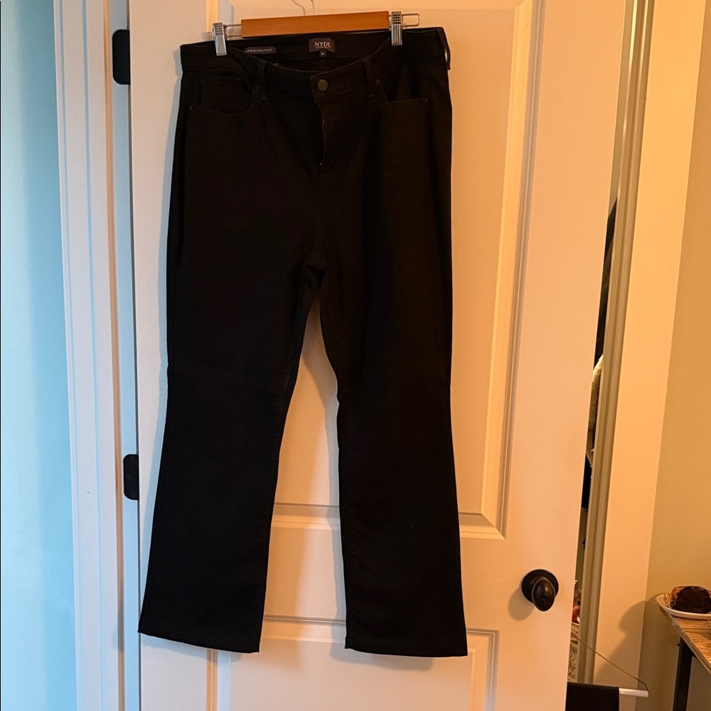 NYDJ Black Barbara Bootcut Jeans size 16